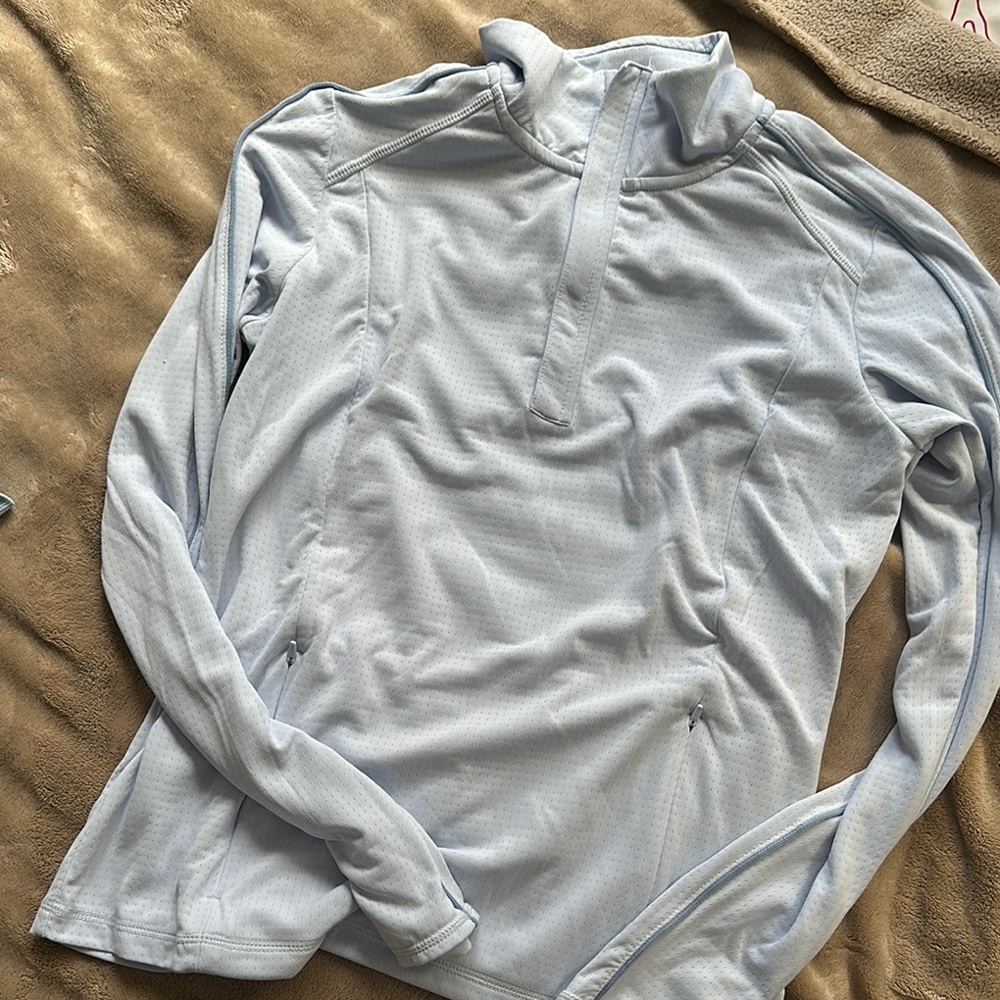 Light Blue Long Sleeve quarter zip size small